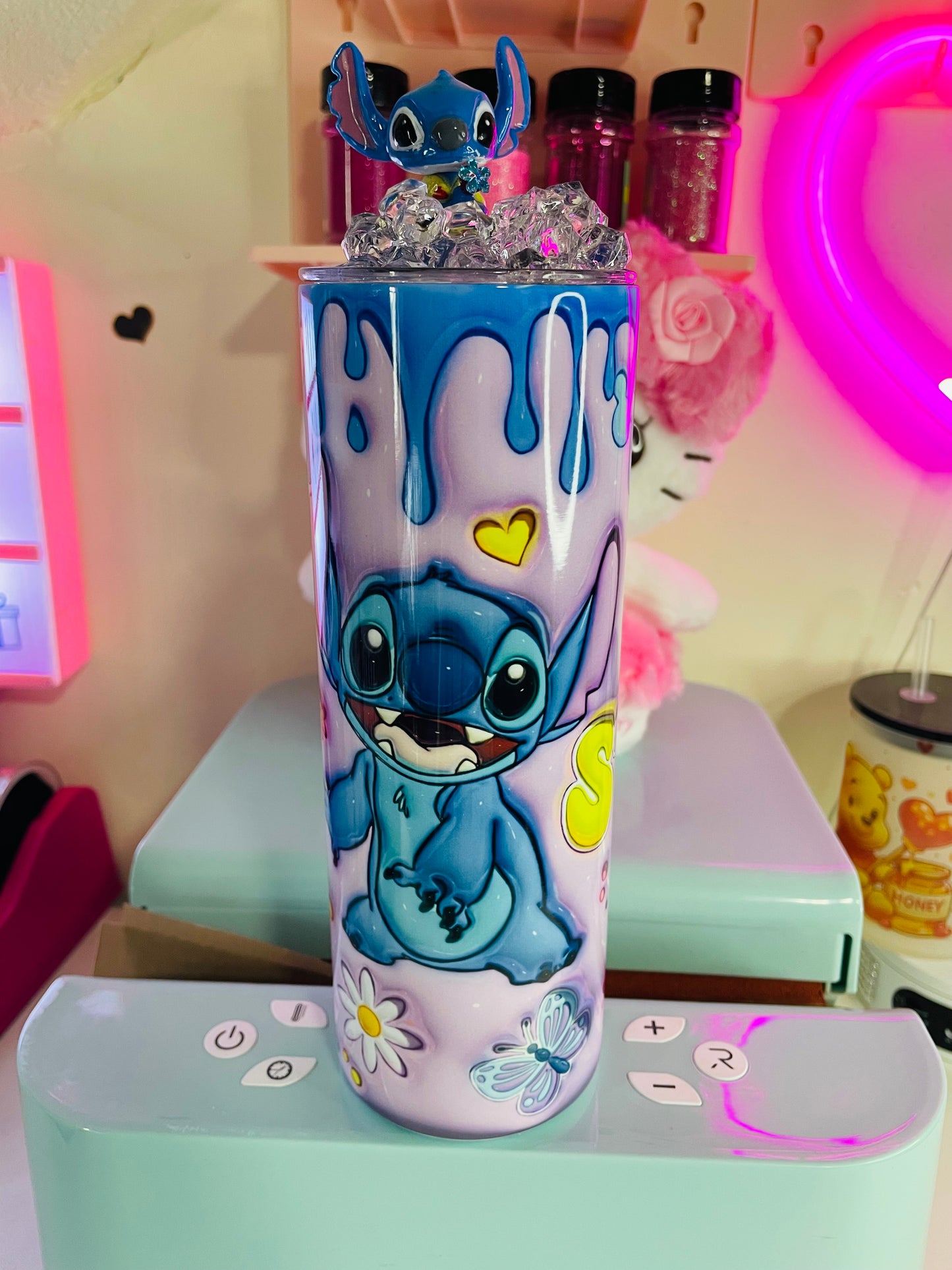 Tumbler stitsh-blue 20 oz