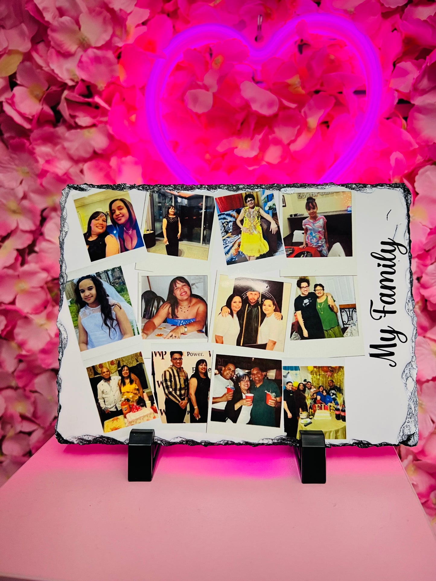 Portarretrato de Piedra “My Family”