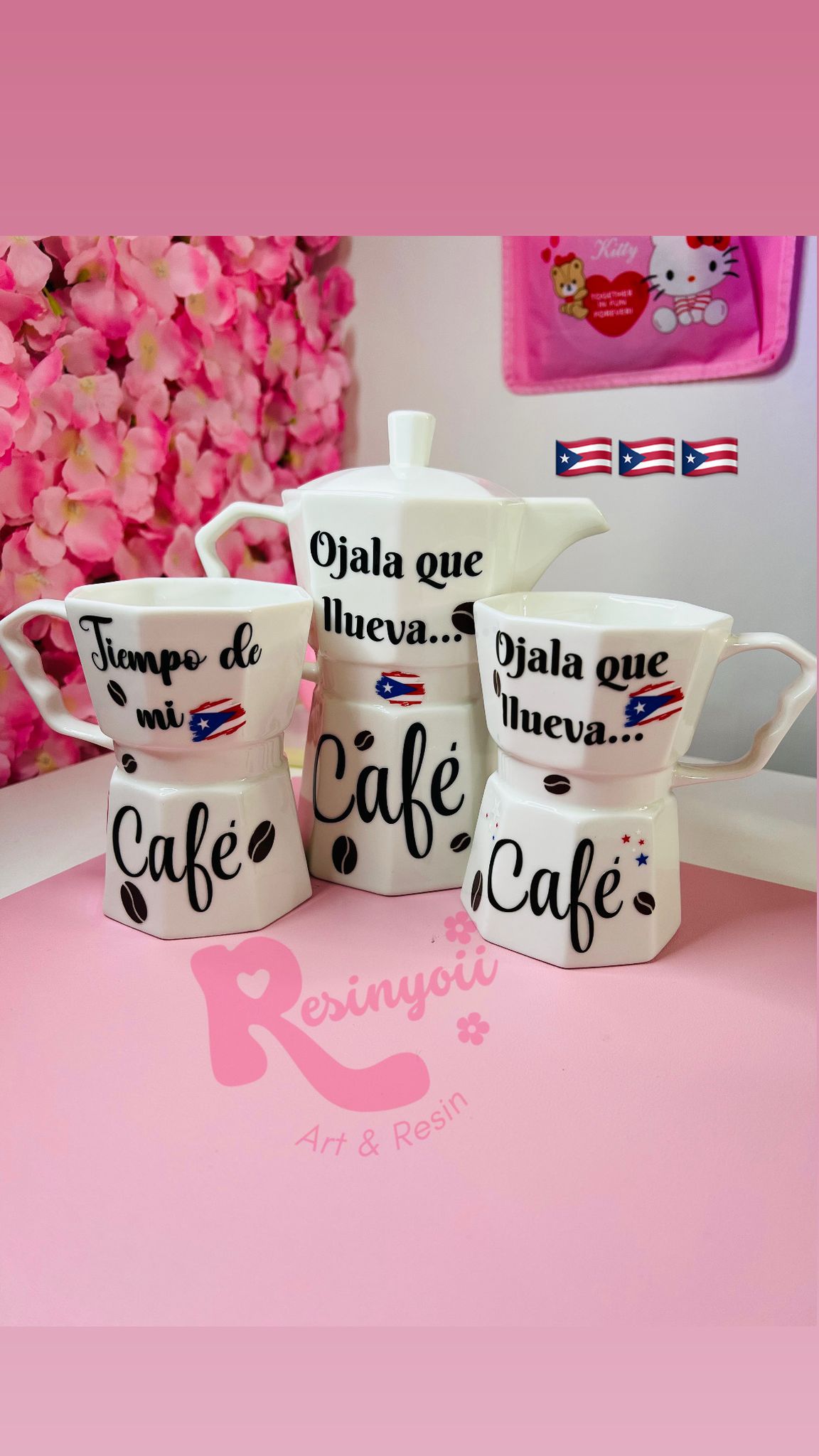 Coffe P.R Set 3 piezas!