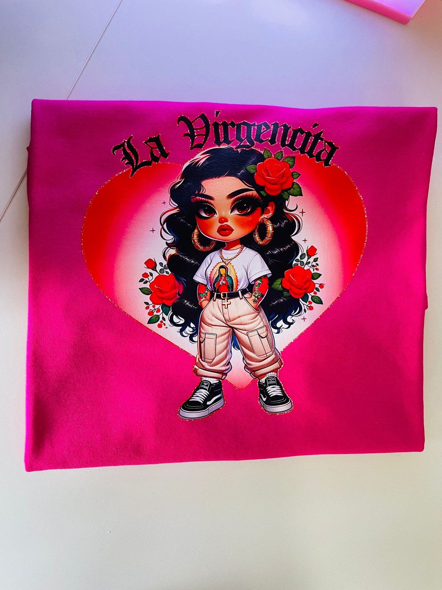 Camisetas de manga corta virgencita!