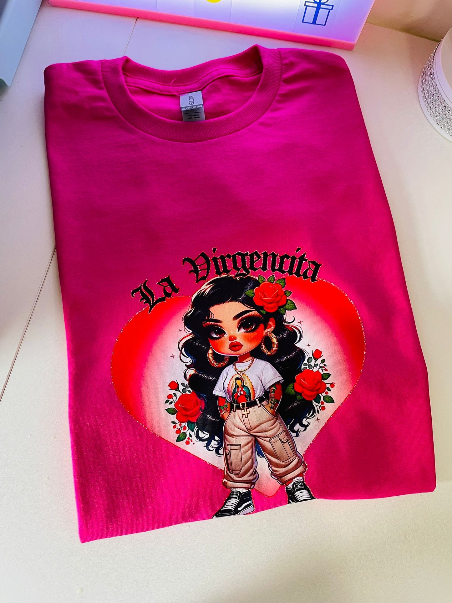 Camisetas de manga corta virgencita!