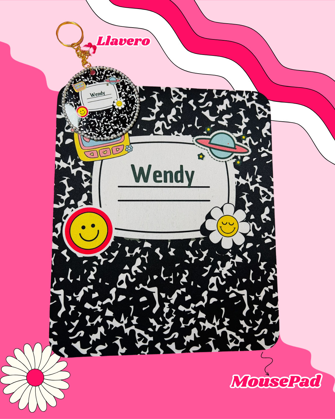 Set mouse pad, llavero Teachers!