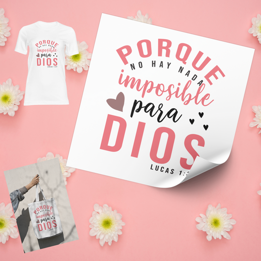 Dtf-nada imposible para dios!