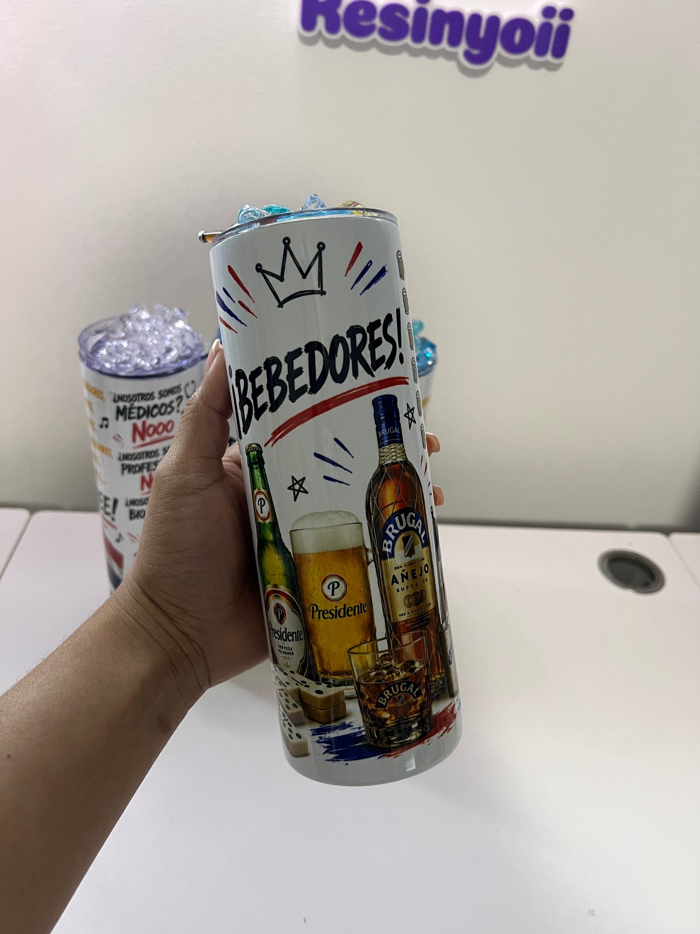 Tumbler 20 oz somos bebedores!