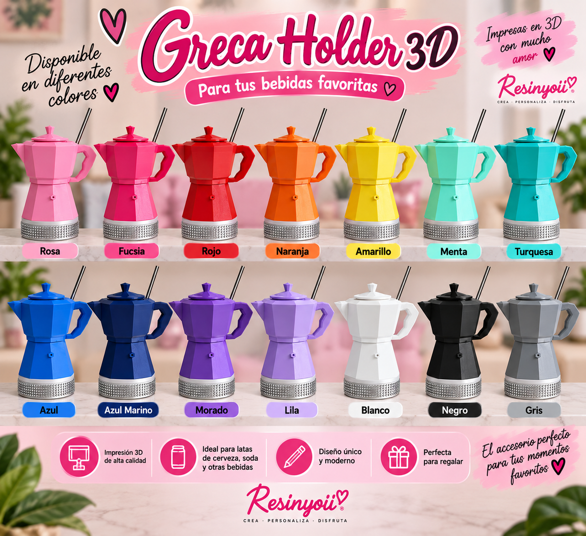 Greca holder SOLO GRECA (impresión 3D)