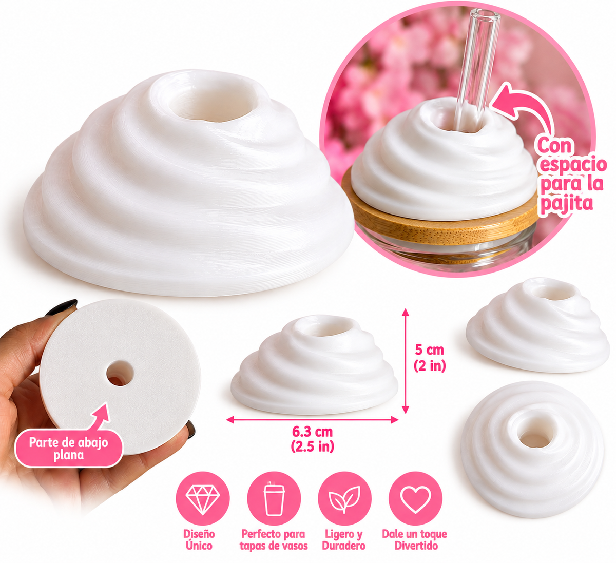Topping de Suspiro para Tapa de Vaso | Blank para Crafters