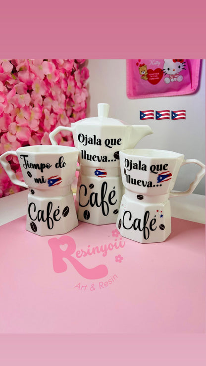 Coffe P.R Set 3 piezas!