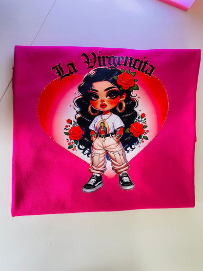 Camisetas de manga corta virgencita!