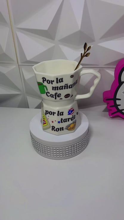 Muy coffe por la mañana café ☕️ por la tarde ron! Estilo PR