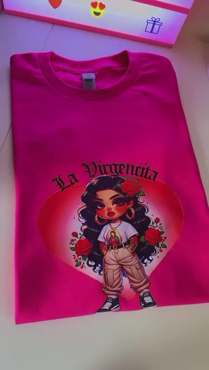 Camisetas de manga corta virgencita!
